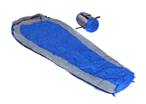 青い寝袋