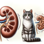 猫と腎臓のイラスト